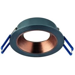 Rutec ALU10214 Einbauring MixMi, schwenkb. ,rund, Aluminium basalt/rotbronze
