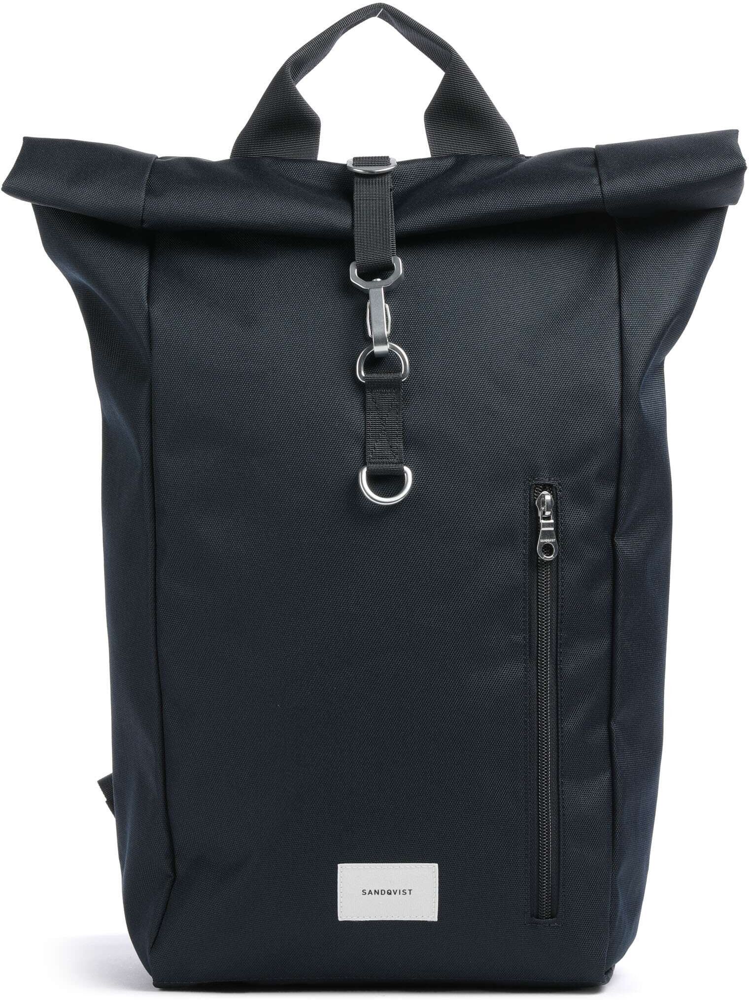 Sandqvist Ground L Rolltop Rucksack, blau