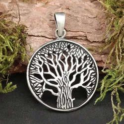 Drachensilber Lebensbaum Anhänger Schmuck Anhänger 925 Silber - Silber