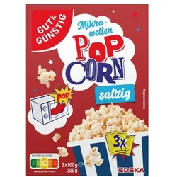 Gut & Günstig Mikrowellenpopcorn »salzig« 3 x 100 g