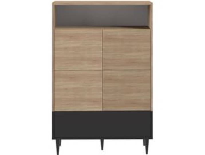Buffet haut bois et noir Horizon
