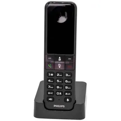 Philips D4701B, Telefon, Schwarz