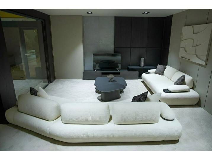 JVmoebel Ecksofa Elegantes Wohnzimmer-Set 5+3 Sitzer Farbe: Weiß Modernes Design - 2TLG, 3 Teile