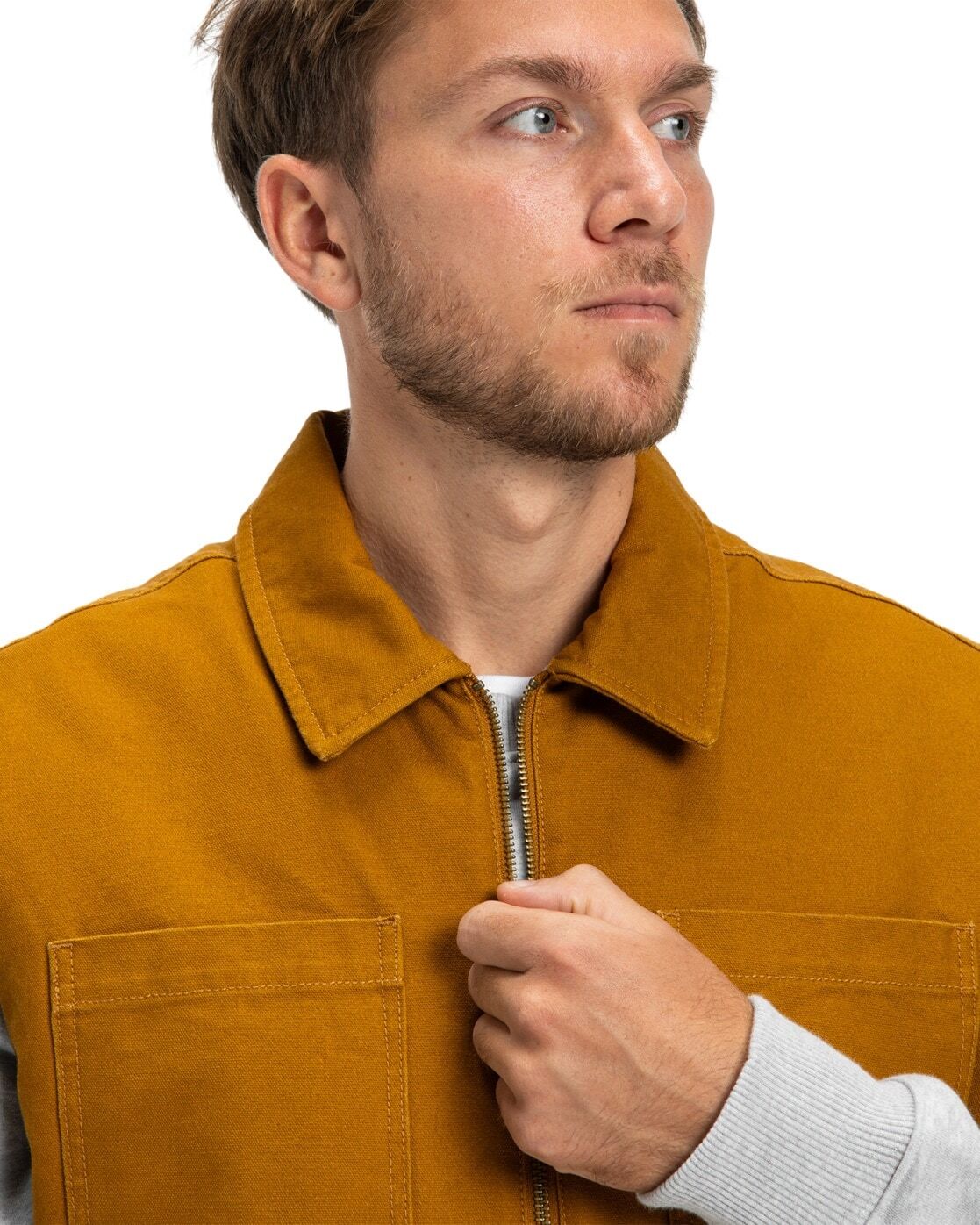 Blouson DC SHOES "Keyless", Herren, Gr. S, braun (golden braun), Obermaterial: 70% Baumwolle, 30% Baumwolle., Jacken Blouson