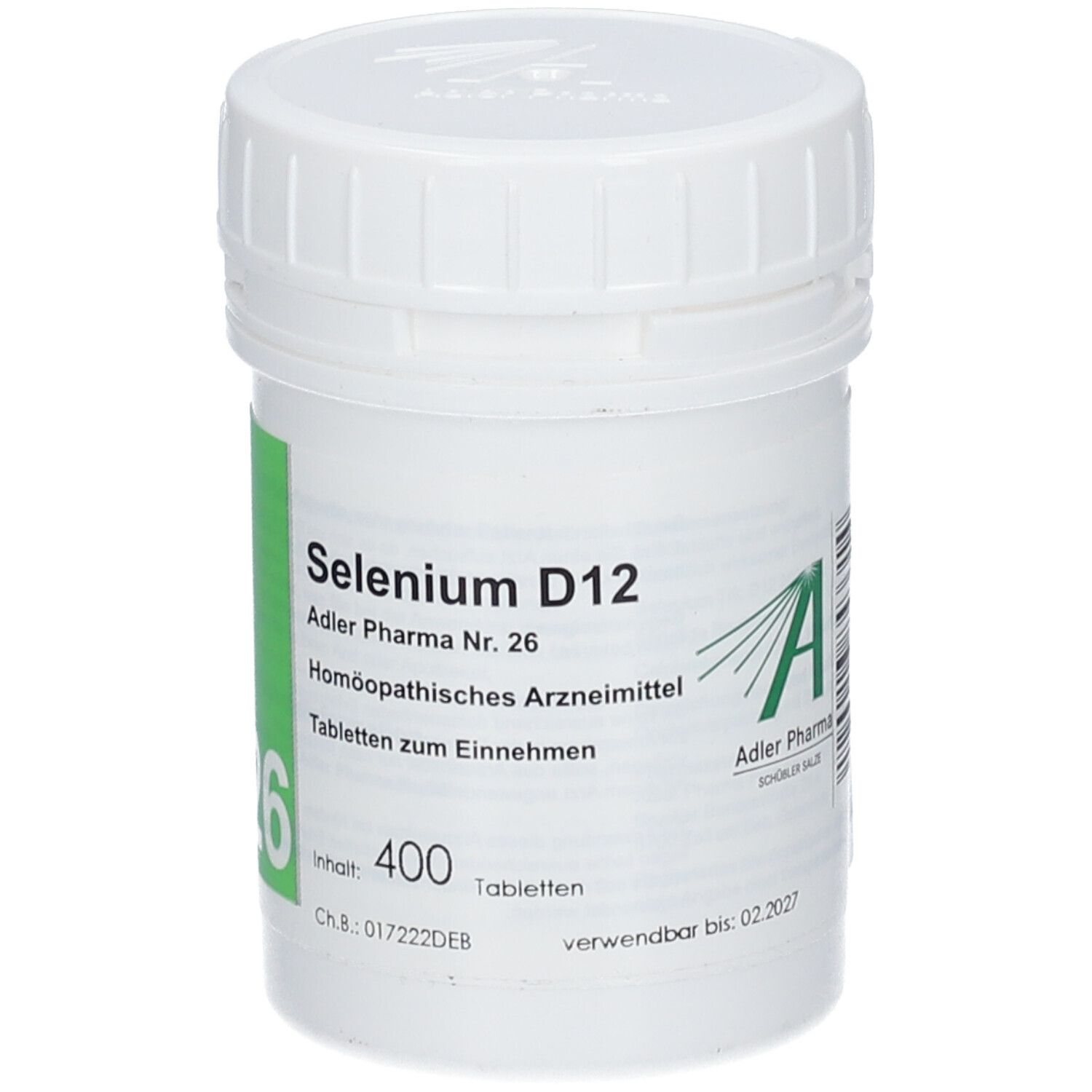 Biochemie Adler 26 Selenium D 12 Tabletten 400 St