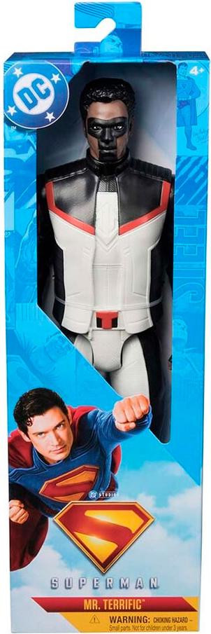 Spin Master DC Comics Mr. Terrific Funko Pop Figuren, 30 cm, 4 stuks per doos, zwart en wit