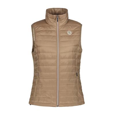 Funktionsweste LUHTA "Luhta Weste Isokorpi", Damen, Gr. 40, beige (sand), Steppware, 100% Polyester, normal, Westen Funktionsweste