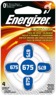 Wellneuss GmbH & Co. KG ENERGIZER Hörgerätebatterie 675 4 St 09755562