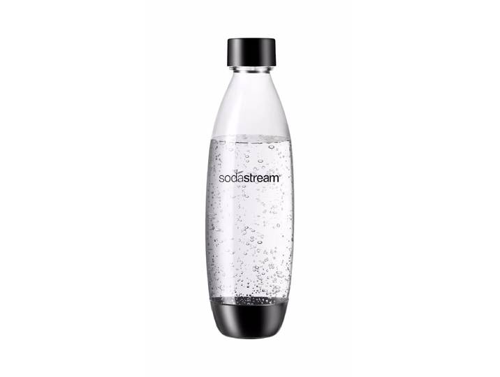 Sodastream Fuse Flasche DWS 1l 1L spülmaschinenfeste Fuse Flasche schwarz – Wassersprudler Zubehör