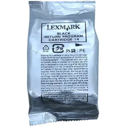 Lexmark 14 Druckerpatrone – black – ohne Umkarton