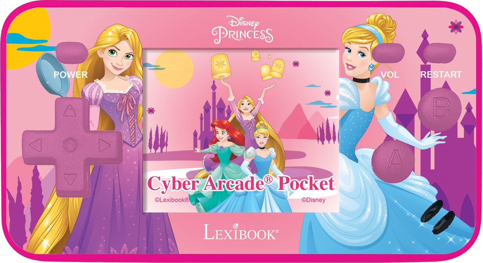 Lexibook Gameconsole Cyber Arcade Pocket met 1,8 inch scherm en Disney Prinsessen