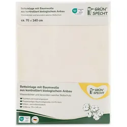 Betteinlage mit Baumwolle aus kbA 70x140cm