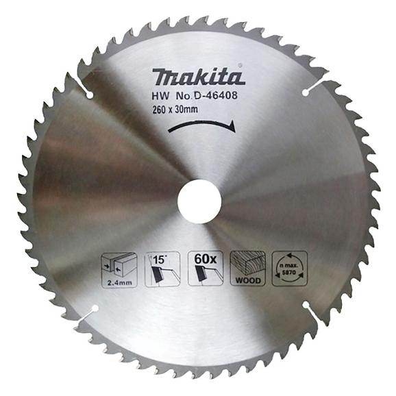 Makita Sägeblatt für Holz 260x30mm T60 (D-46408)