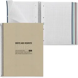 MIQUELRIUS Eco Design Collegeblock DIN A4 kariert beige