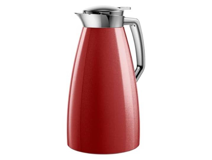 Emsa F4140300 Plaza Isolierkanne 1 Liter Aroma Diamond Quick-Tip-Verschluss rot, XL