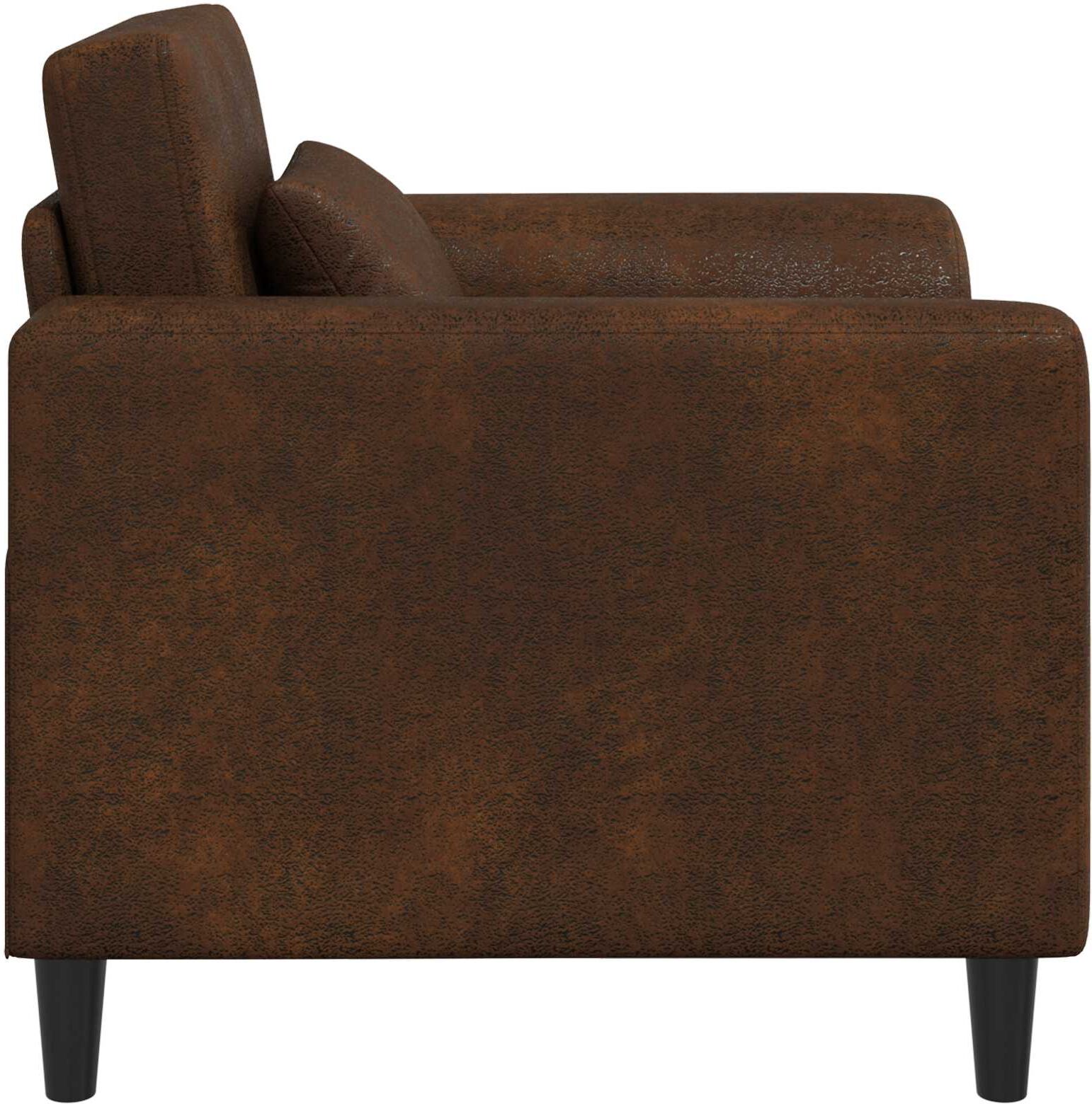 vidaXL Fauteuil Marron Simili daim