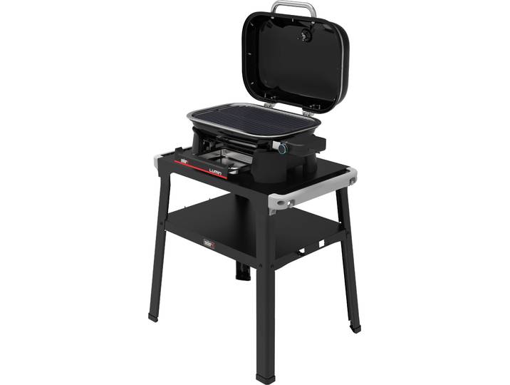 Elektrogrill WEBER LUMIN COMPACT , schwarz, B:70cm H:96cm T:55cm, Kontaktgrill_Standgrill_Tischgrill_Teppanyakigrill, Elektrogrill, mit Stand (2026)