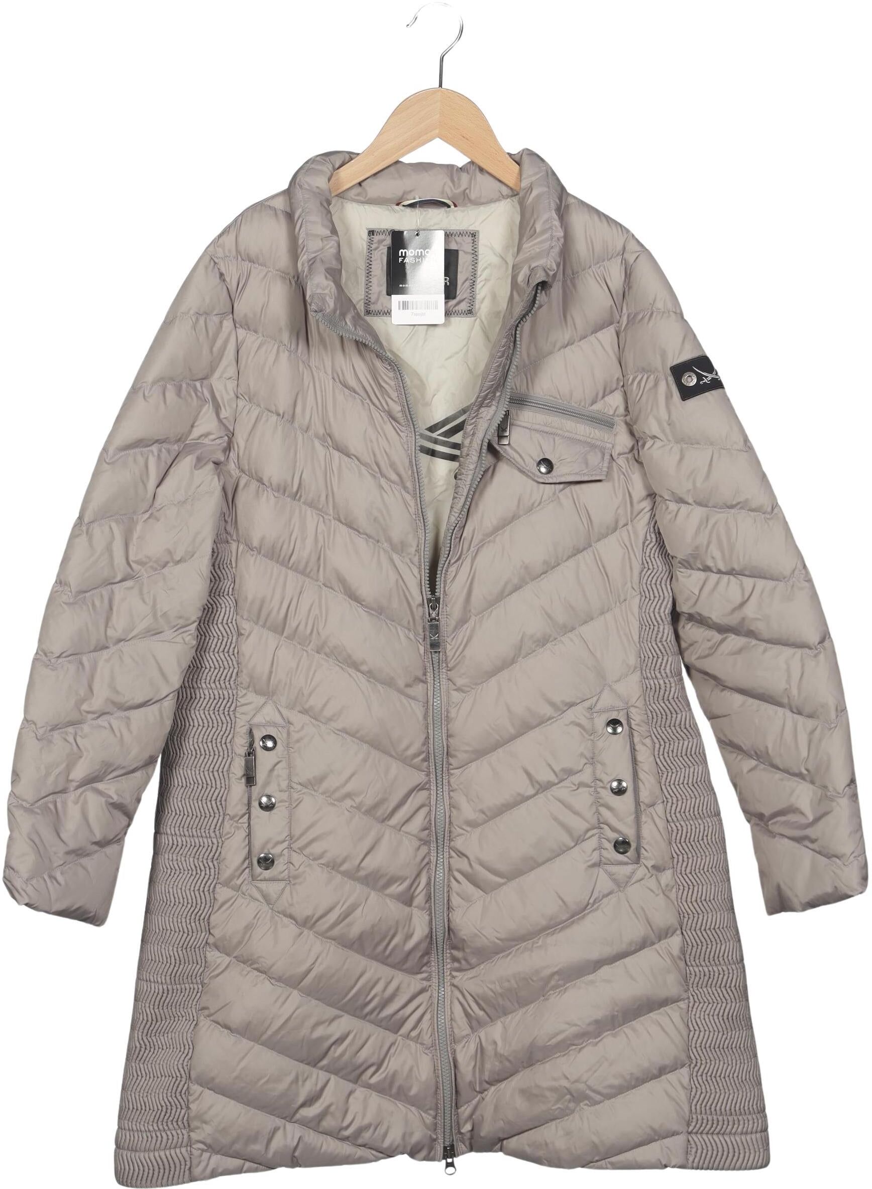 Sansibar Damen Mantel, Grau, Gr. L, Synthetik / Daunen - Second Hand