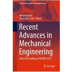 Recent Advances in Mechanical Engineering, Fachbücher von Prashant K. Jain, Harish Kumar