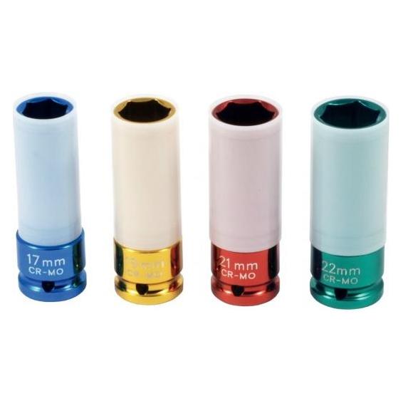 Elmag - Schlagnussen-Satz 1', 8-teilig SW 24,27,30,32,33,36,38,41 mmin Metallbox (42904)