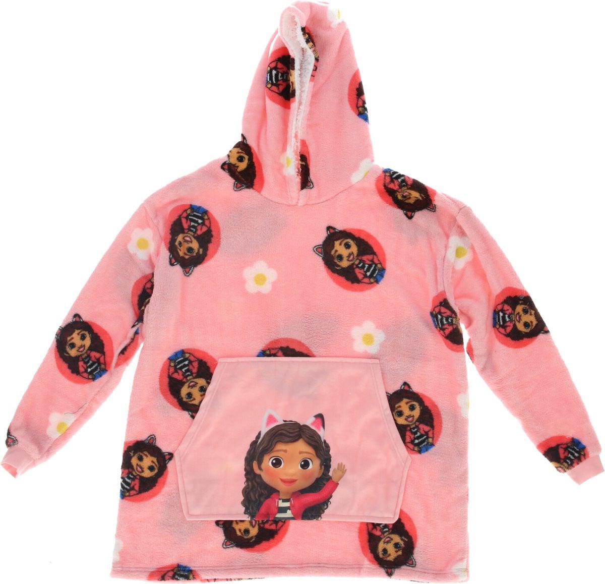 Gabby's Dollhouse Hoodie deken voor kinderen - Roze