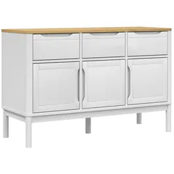 Helloshop26 - FLORO Buffet Sideboard Kommode Kleiderschrank Aufbewahrungsmöbel Organizer für Küche Wohnzimmer und Lounge (114 x 43 x 02_0031756