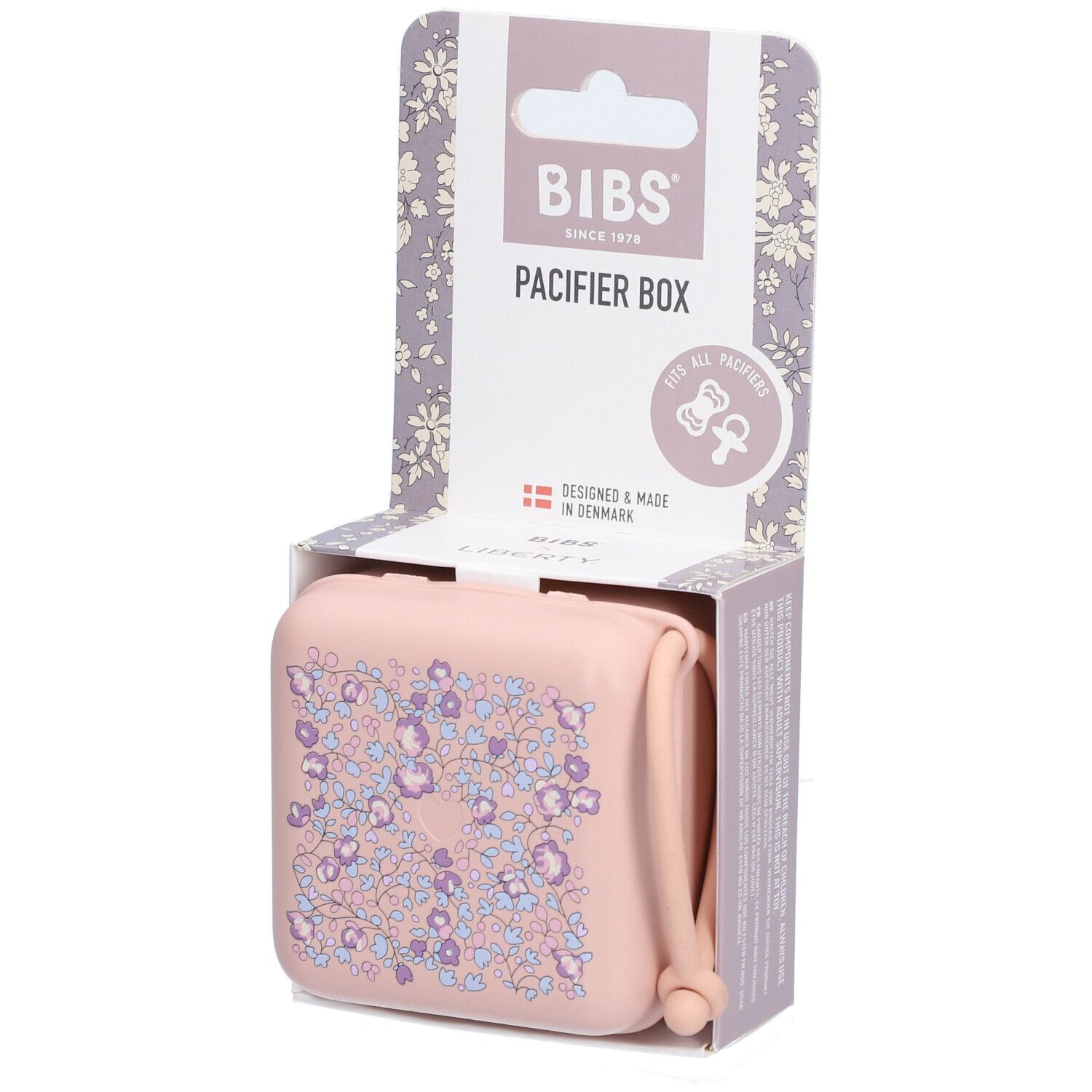 Bibs Fopspeenbox Liberty Blush 1 St Box