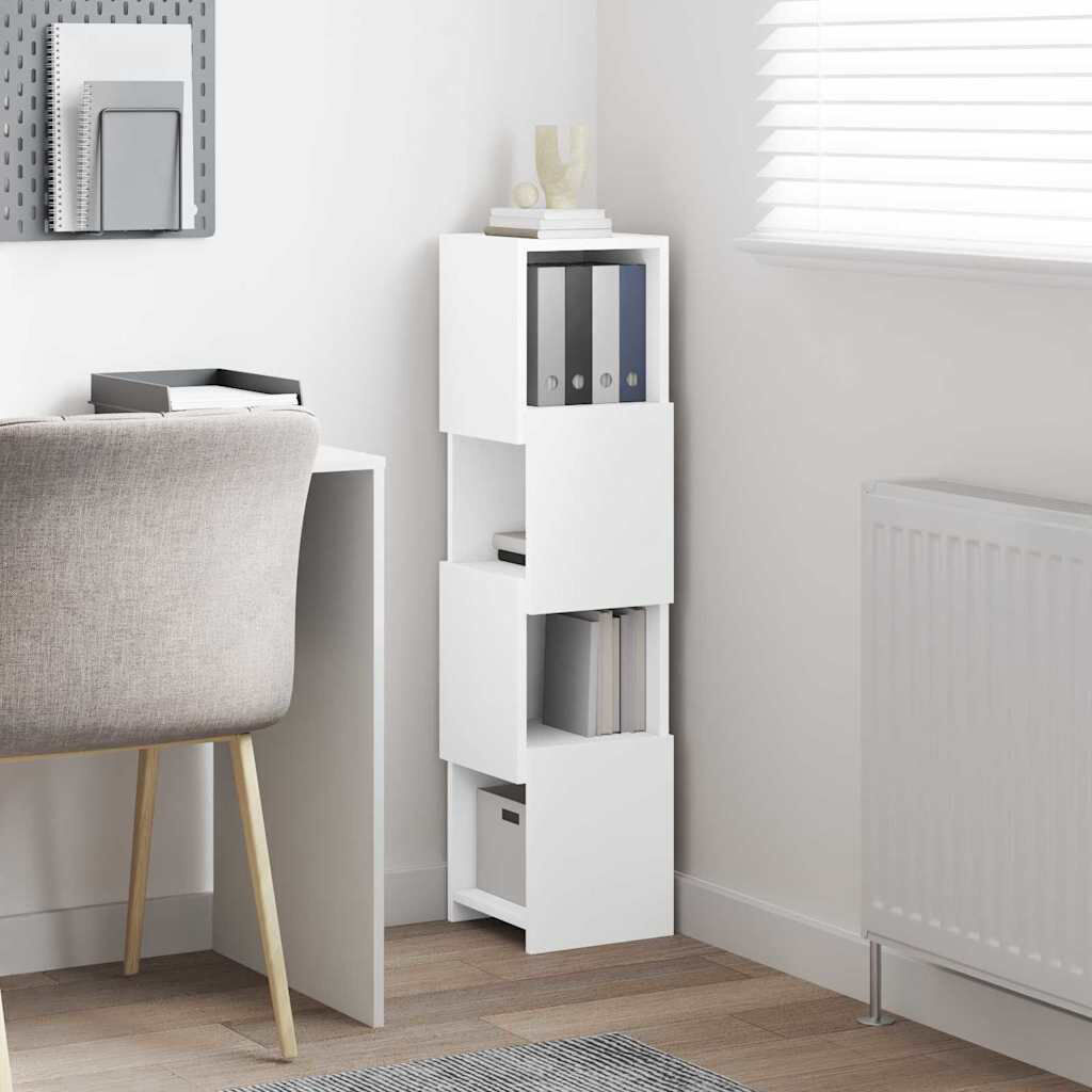 Metro Corner Accent Chest White 102cm H x 25.5cm W x 25cm D