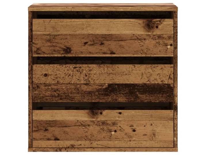 Moderne Commode d'angle BURKE MEUBLE BAS vieux bois 60x41x58 cm bois d'ingénierie AA3187