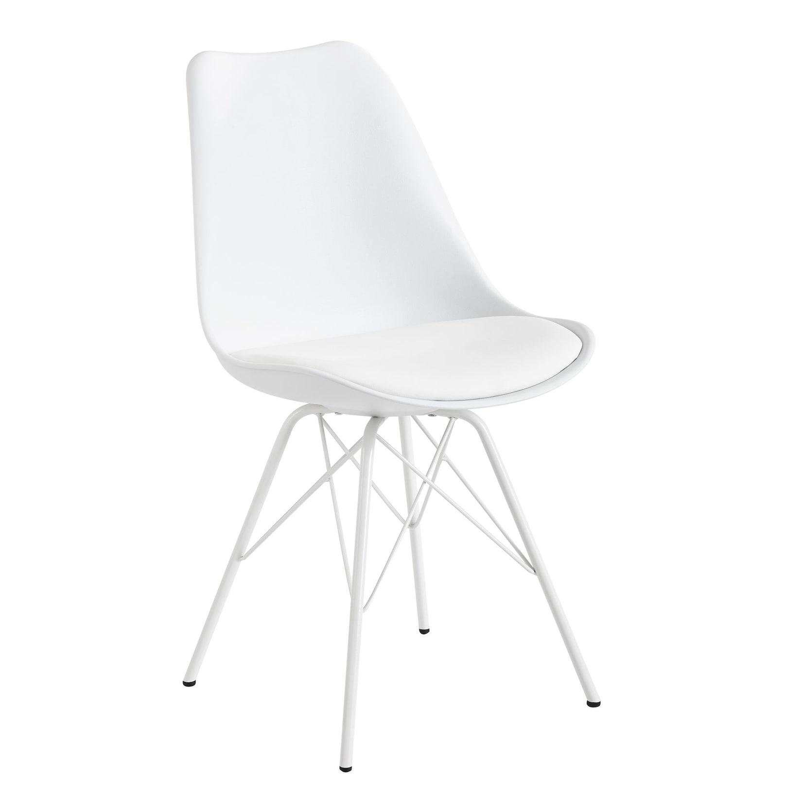 FineBuy 2er Set Esszimmerstuhl Küchenstuhl Kunstleder Design Polsterstuhl Stuhl