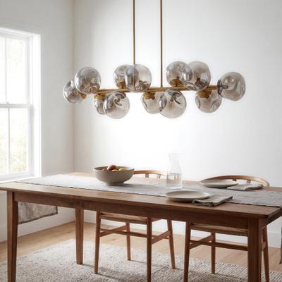 "Livabliss Molexa Minimalist Chandelier - 13""L x 42""W x 13""H"