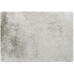 como Hochflorteppich  Fluffy , grau , Synthetische Fasern , Maße (cm): B: 140
