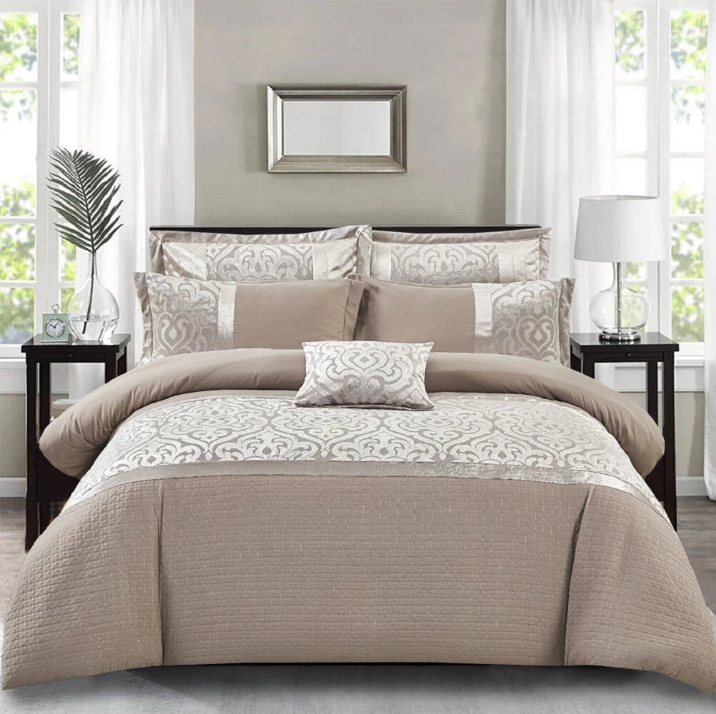 Canora Grey Duvet Cover Infinity Cream Double