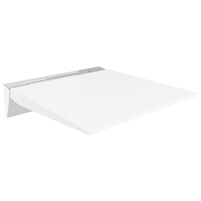 Villeroy und Boch Vicare Universal Duschklappsitz 92170368 40 x 45 cm, Aluminium