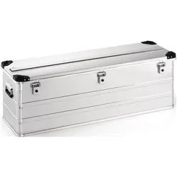 HP Autozubehör, Lagerbehälter, Aluminiumbox L1182xB385xH410mm 163 l mit Klappverschluss und Stapelecken