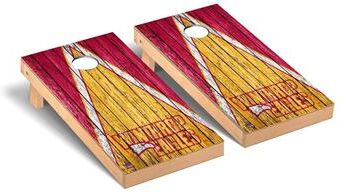 Skip's Garage Winthrop Eagles Triangle Cornhole Board Set