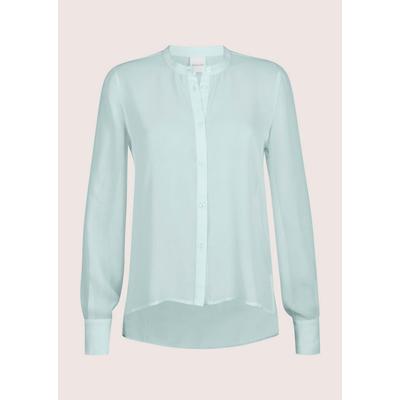 Langarmbluse MADELEINE "Bluse Luftige Chiffon-Bluse, Halbarm", Damen, Gr. 42, grün (salbei), Obermaterial: 100% Polyester PES., Modern, normal, Blusen