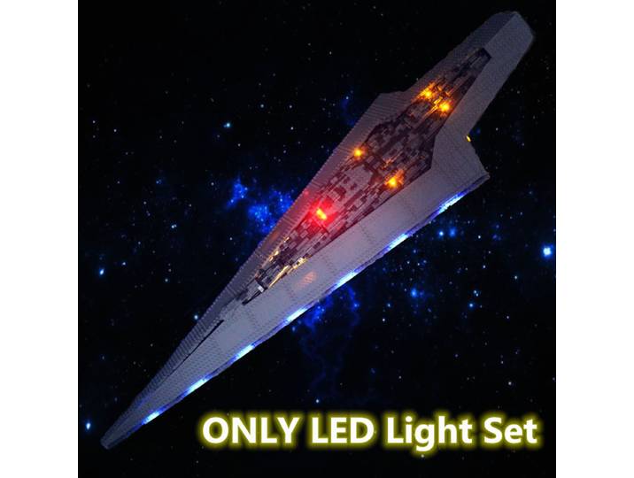 Ensemble d'éclairage LED télécommandé, compatible avec LEGO 10221, 05028, Super Star Destroyer, briques, blocs de construction, accessoire, en stock