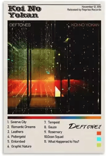 Inspire Picks Deftones Around The Fur Album Poster Retro Rock Band Wall Art Decor 26 50x70cm No Frame
