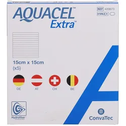 AQUACEL Extra 15x15 cm Verband