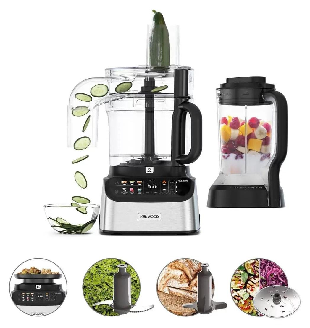Multifunctionele keukenmachine met weegschaal, 1000 W, 3 liter, Zilver