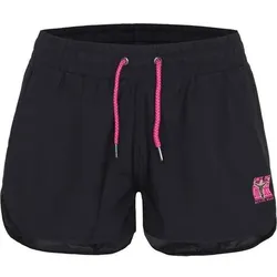 CHIEMSEE Badeshorts mit Print am Bein, Größe XS in Schwarz 90