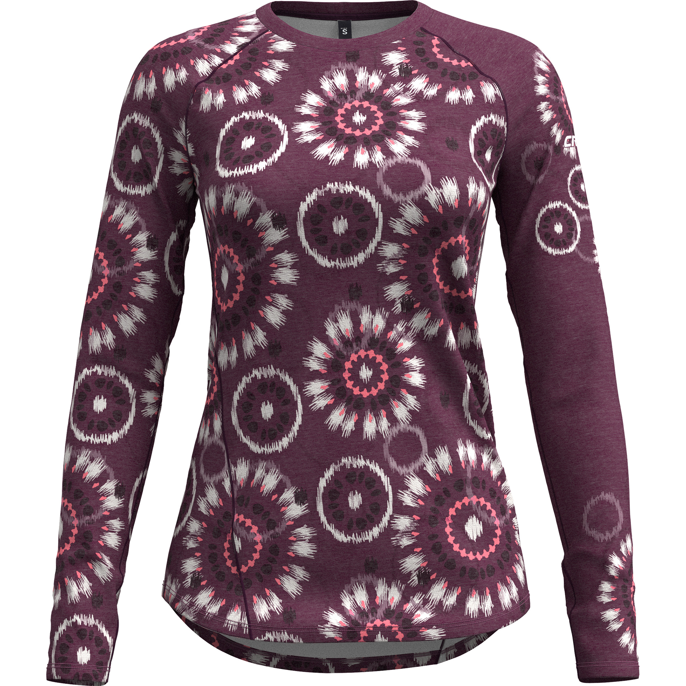 Crazy Aria Damen Longsleeves lila Größe S Trekking Hautfreundlich