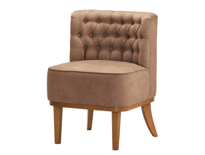 Fauteuil Farida I Marron/Latte macchiatto Microfibre Yona 72 x 80 x 65cm