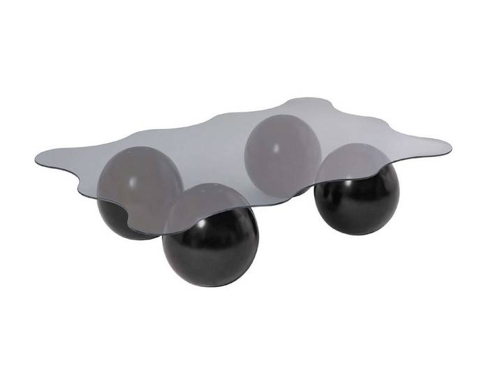 Skye Decor Couchtisch, organische Form Glasplatte modernes Design