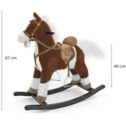 Mally Schaukelpferd Mustang dunkelbraun. MILLY