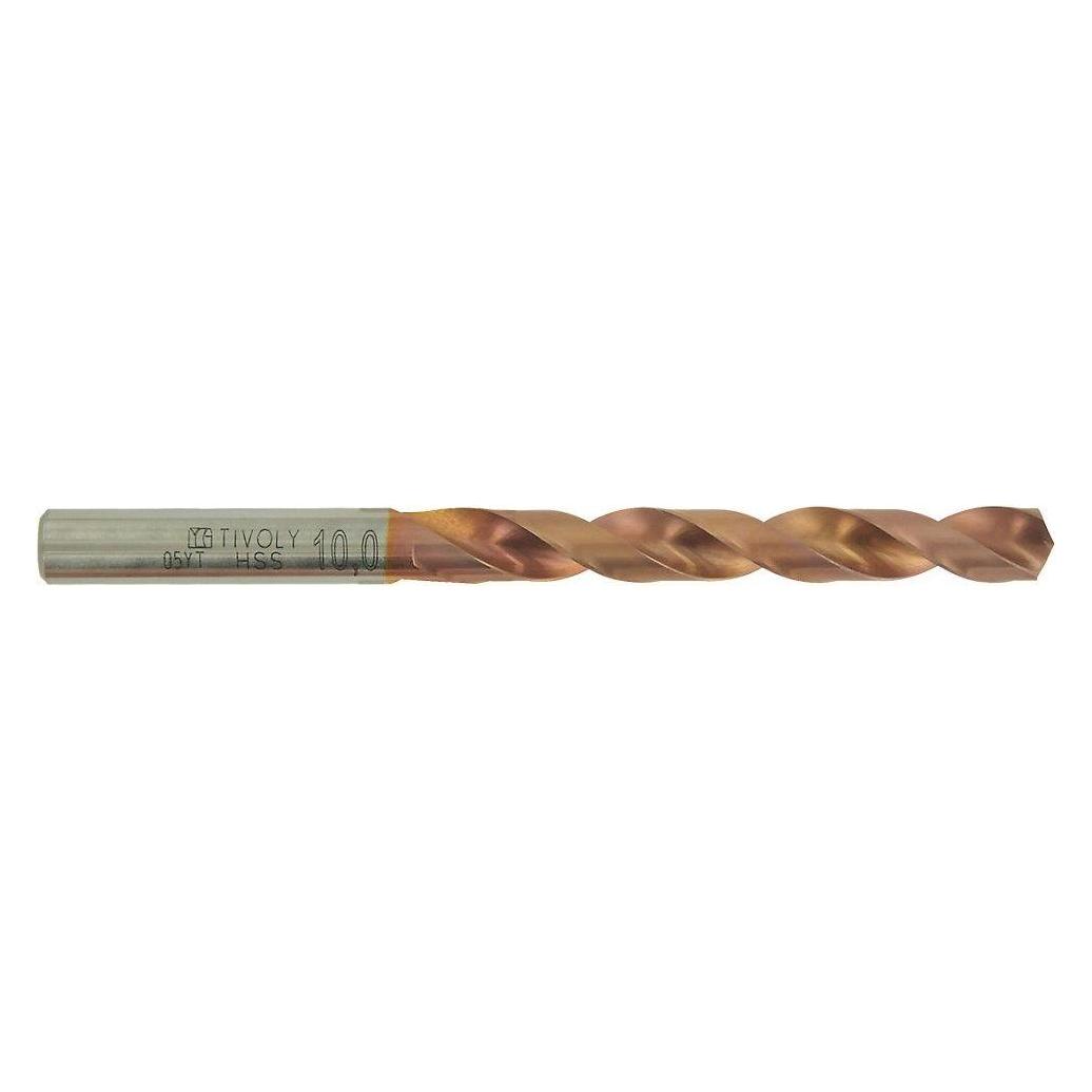 Tivoly FURIUS, Ti2N FUSIO, HSS Fully Ground Jobber Length Drill Ø10,2 mm. Split point angle 135° (10,2 mm) (21039510)
