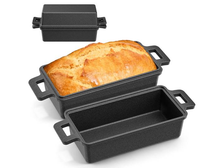 Moule à pain rectangulaire antiadhésif avec couvercle, pour pain de mie, gâteaux, sandwichs et pain français, outil de cuisson pour four