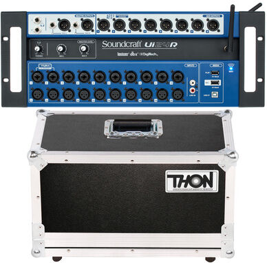 Soundcraft Ui24R Thon Case Bundle noir