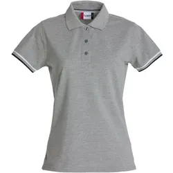 CLIQUE Newton Poloshirt Damen 95 - graumeliert L
